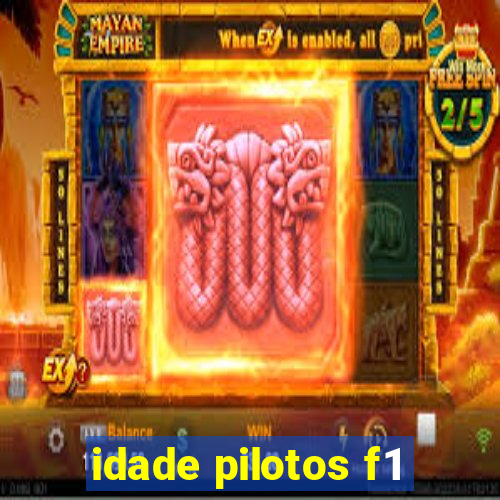idade pilotos f1